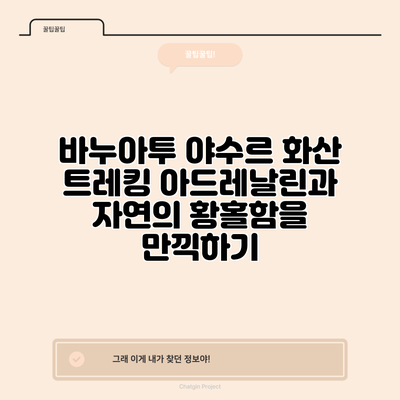 바누아투 야수르 화산 트레킹: 아드레날린과 자연의 황홀함을 만끽하기